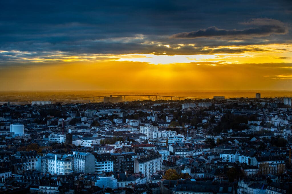 Fin de journée à Nantes