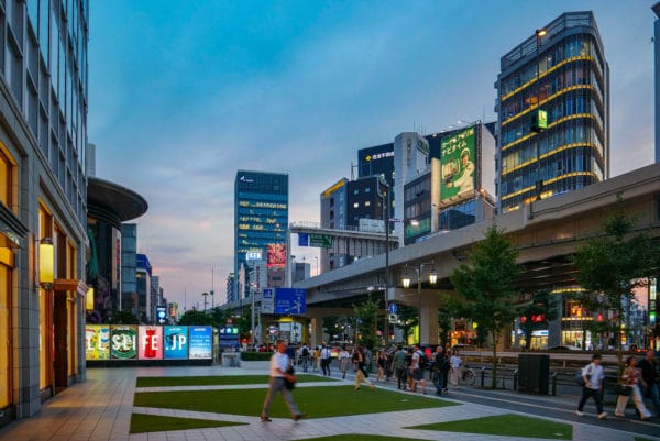 Une photo du quartier de Roppongi à Tokyo