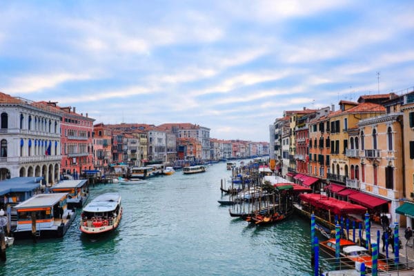 Photo prise depuis le Ponte vechio à Venise